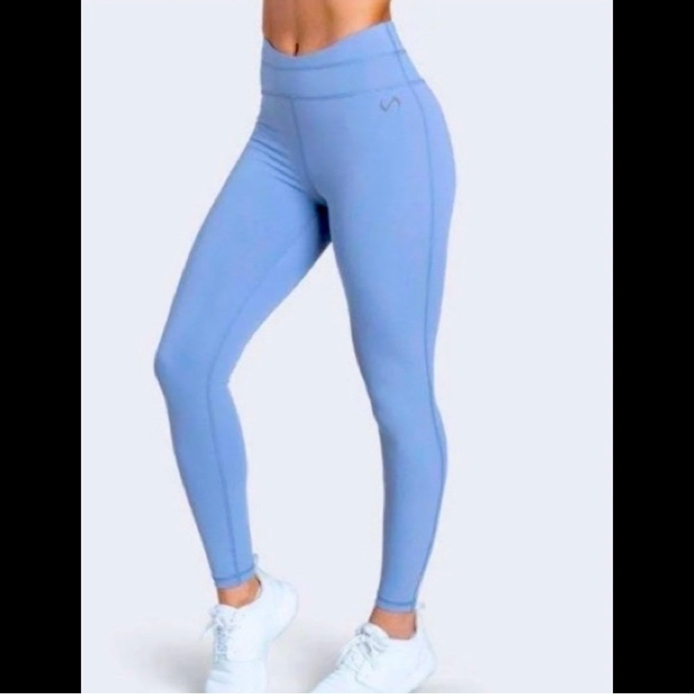 TLF Apparel Gaea 7/8 Leggings Tights Yoga Pants Air Force Blue Tights Workout